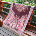 top seller women fashion 180*70 winter fall autumn Jacquard weave patterns cotton scarf paisley fake pashmina shawls